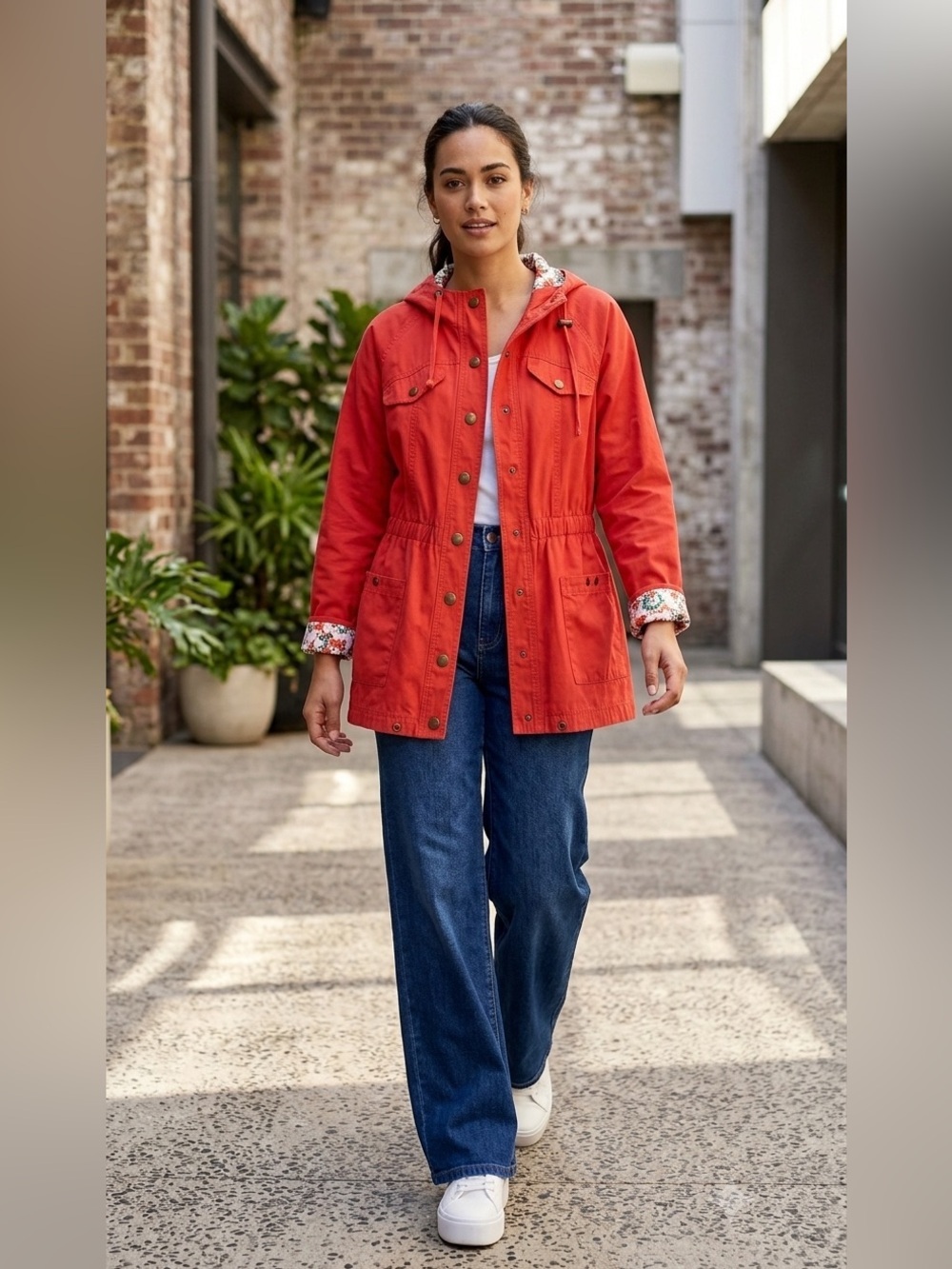 Buffalo David Bitton Red Hooded Outerwear Jacket